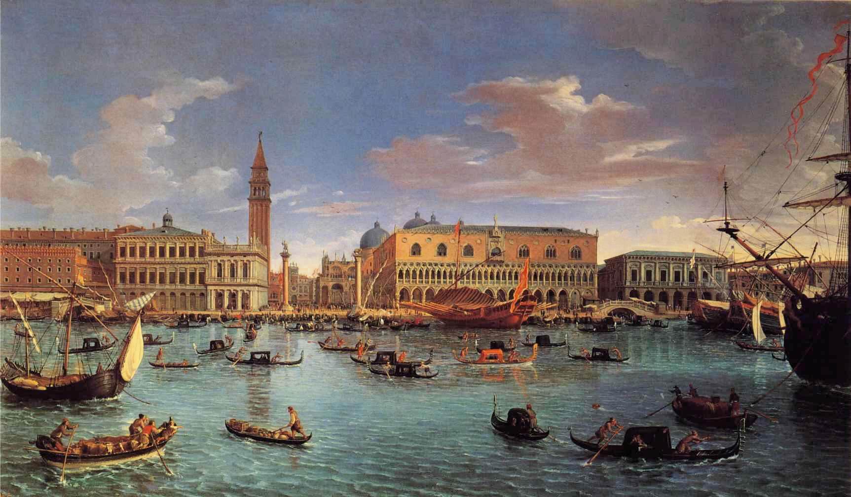 Vue du bassin de San Marco en 1697